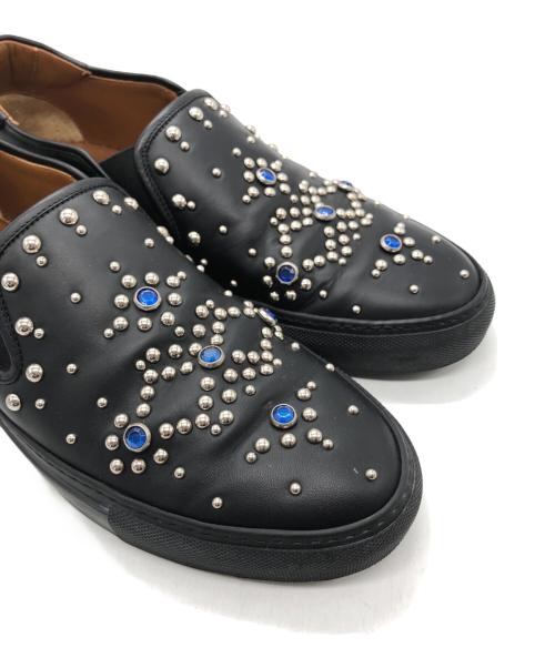 GIVENCHY（ジバンシィ）GIVENCHY (ジバンシィ) STREET SKATE スタッズスリッポン ブラック サイズ:41の古着・服飾アイテム