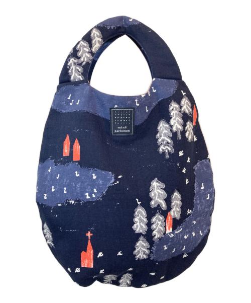 mina perhonen（ミナ ペルホネン）mina perhonen (ミナ ペルホネン) エッグバック ネイビーの古着・服飾アイテム