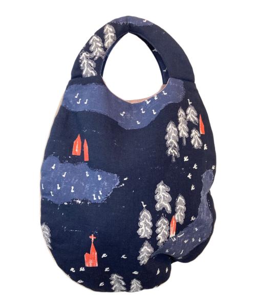 mina perhonen（ミナ ペルホネン）mina perhonen (ミナ ペルホネン) エッグバック ネイビーの古着・服飾アイテム