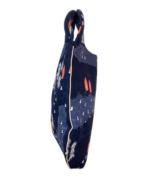 mina perhonen（ミナ ペルホネン）mina perhonen (ミナ ペルホネン) エッグバック ネイビーの古着・服飾アイテム