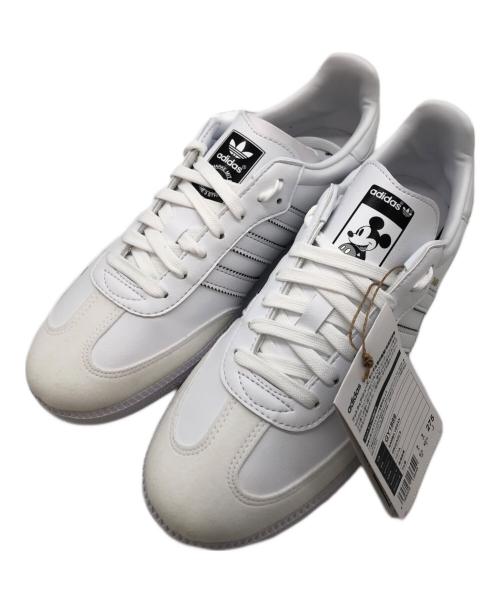 adidas（アディダス）adidas (アディダス) Disney (ディズニー) Samba Vegan × Disney Mickey( サンバ ヴィーガン × ディズニー ミッキー) ホワイト サイズ:27.5cm 未使用品の古着・服飾アイテム