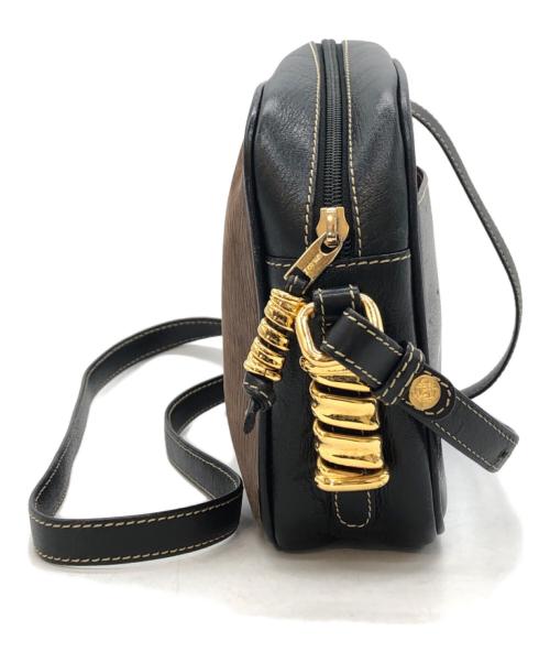 LOEWE（ロエベ）LOEWE (ロエベ) ベラスケスショルダーバッグ ブラウン×ブラックの古着・服飾アイテム