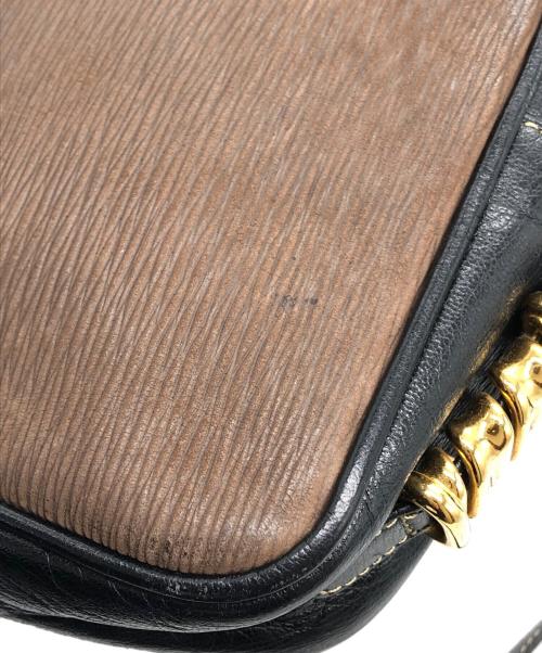 LOEWE（ロエベ）LOEWE (ロエベ) ベラスケスショルダーバッグ ブラウン×ブラックの古着・服飾アイテム