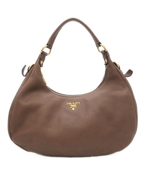 PRADA（プラダ）PRADA (プラダ) ワンショルダーバッグ ブラウンの古着・服飾アイテム