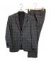 BURBERRY BLACK LABEL（バーバリーブラックレーベル）の古着「シルク混 チェック セットアップスーツ」｜グレー