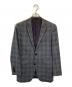 BURBERRY BLACK LABEL (バーバリーブラックレーベル) シルク混 チェック セットアップスーツ グレー サイズ:SIZE 38R：15000円