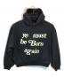 CPFM（カクタスプラント フリーマーケット）の古着「BORN AGAIN HOODED BLACK SWEATSHIRT」｜ブラック