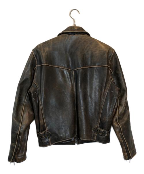 HARLEY-DAVIDSON（ハーレーダビッドソン）HARLEY-DAVIDSON (ハーレーダビッドソン) カウレザージャケット ブラウン サイズ:SIZE Mの古着・服飾アイテム