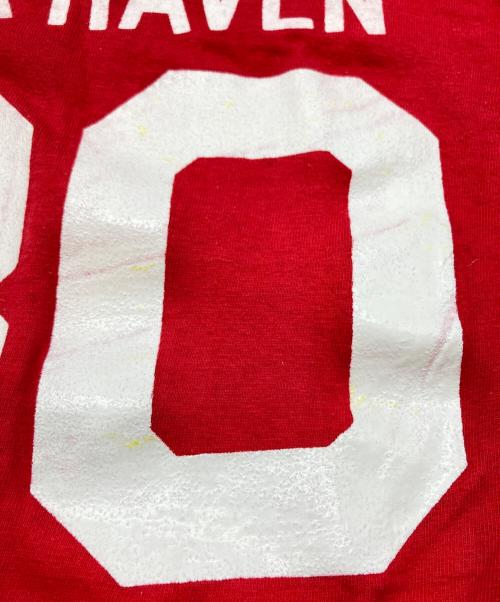 Champion（チャンピオン）Champion (チャンピオン) ヴィンテージフットボールTシャツ レッド サイズ:Lの古着・服飾アイテム