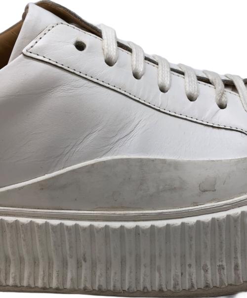 JIL SANDER（ジルサンダー）JIL SANDER (ジルサンダー) 厚底プラットフォームスニーカー ホワイト サイズ:３６の古着・服飾アイテム