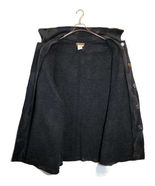 Y's for men（ワイズフォーメン）Y's for men (ワイズフォーメン) 袖リブ BIG スナップウールコート ブラック サイズ:SIZE 3の古着・服飾アイテム