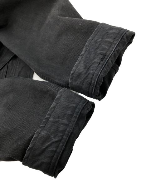 stussy（ステューシー）stussy (ステューシー) Denim Zip Work Jacket OVERDYED ブラック サイズ:SIZE Lの古着・服飾アイテム