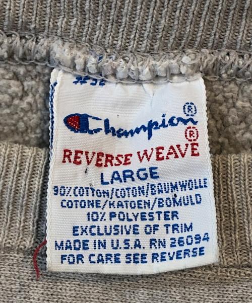 Champion（チャンピオン）Champion (チャンピオン) リバースウィーブスウェット グレー サイズ:LARGEの古着・服飾アイテム