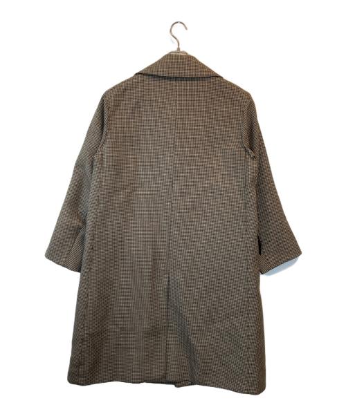 AURALEE（オーラリー）AURALEE (オーラリー) DOUBLE FACE CHECK LONG COAT ブラウン サイズ:3の古着・服飾アイテム