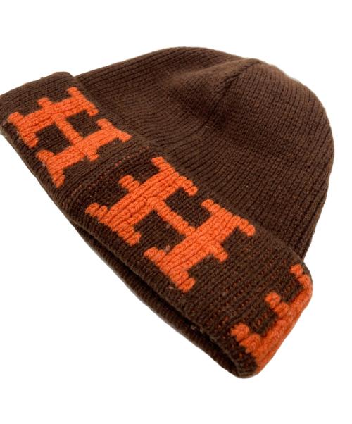 HERMES（エルメス）HERMES (エルメス) カシミヤニットキャップ ブラウン サイズ:LAの古着・服飾アイテム