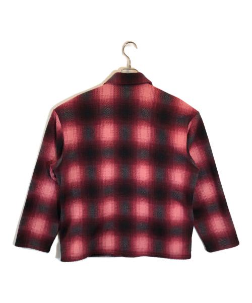 SUPREME（シュプリーム）Supreme (シュプリーム) Shadow Plaid Fleece Shirt レッド サイズ:Mの古着・服飾アイテム