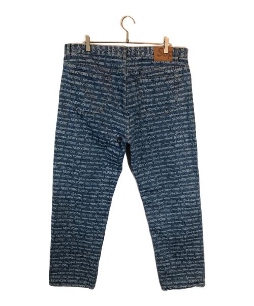 SUPREME（シュプリーム）Supreme (シュプリーム) Multi Type Jacquard Regular Jean インディゴ サイズ:SIZE 36の古着・服飾アイテム