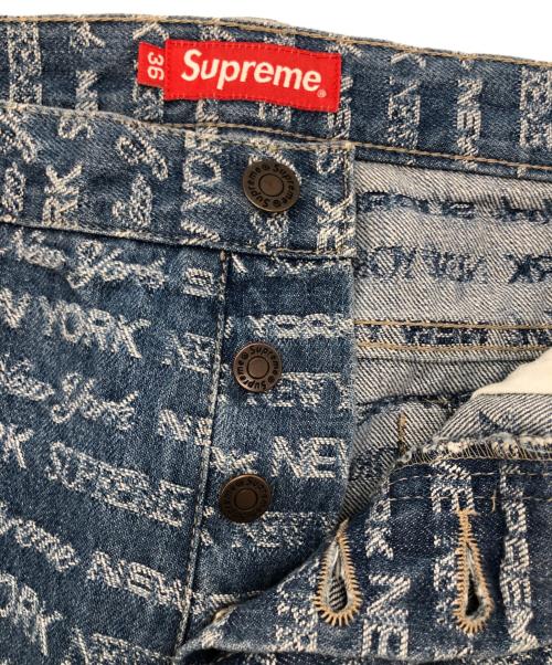 SUPREME（シュプリーム）Supreme (シュプリーム) Multi Type Jacquard Regular Jean インディゴ サイズ:SIZE 36の古着・服飾アイテム