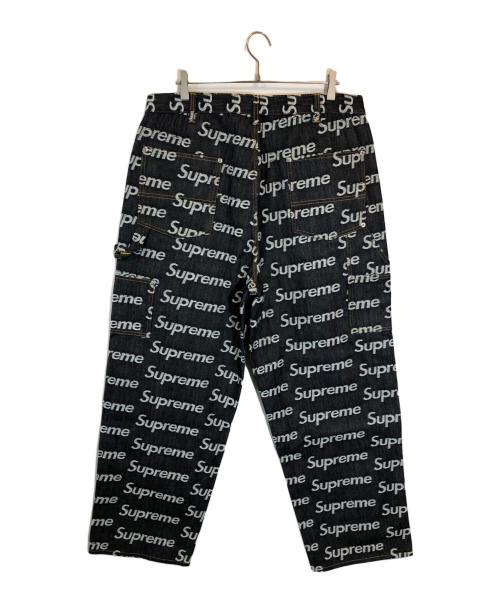 SUPREME（シュプリーム）Supreme (シュプリーム) ジャガードロゴデニムダブルニーデニムペインター インディゴ サイズ:SIZE 36の古着・服飾アイテム