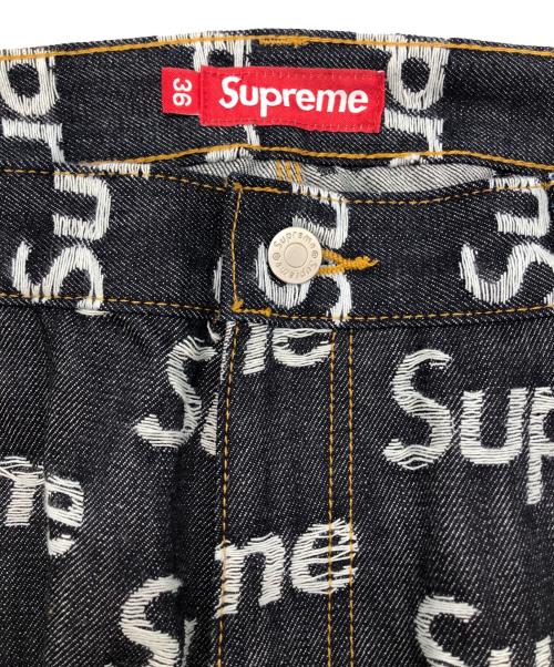 SUPREME（シュプリーム）Supreme (シュプリーム) ジャガードロゴデニムダブルニーデニムペインター インディゴ サイズ:SIZE 36の古着・服飾アイテム