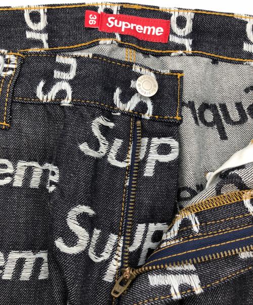 SUPREME（シュプリーム）Supreme (シュプリーム) ジャガードロゴデニムダブルニーデニムペインター インディゴ サイズ:SIZE 36の古着・服飾アイテム