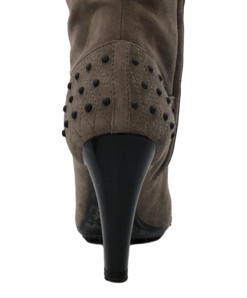 TOD'S（トッズ）TOD'S (トッズ) スエードヒールロングブーツ ブラウン サイズ:36の古着・服飾アイテム