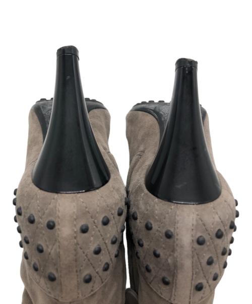 TOD'S（トッズ）TOD'S (トッズ) スエードヒールロングブーツ ブラウン サイズ:36の古着・服飾アイテム