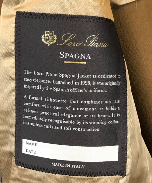 LORO PIANA（ロロピアーナ）LORO PIANA (ロロピアーナ) カシミヤ スパーニャジャケット ブラウン サイズ:SIZE Mの古着・服飾アイテム