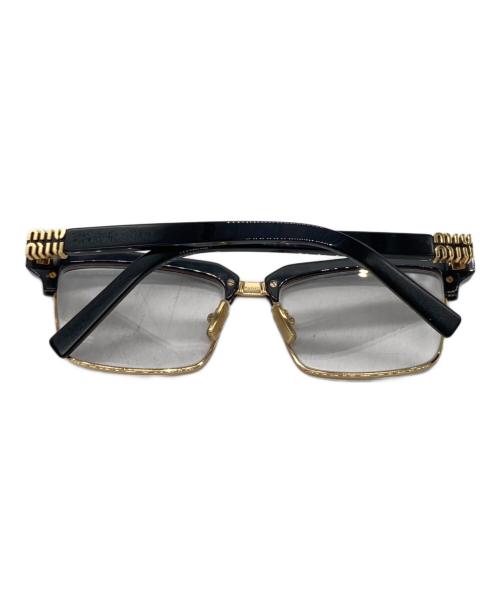 MIU MIU（ミュウミュウ）MIU MIU (ミュウミュウ) Blue-Light Block New Women Eyeglasses ブラック×ゴールド サイズ:54□17の古着・服飾アイテム