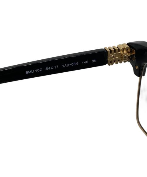 MIU MIU（ミュウミュウ）MIU MIU (ミュウミュウ) Blue-Light Block New Women Eyeglasses ブラック×ゴールド サイズ:54□17の古着・服飾アイテム