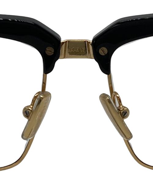 MIU MIU（ミュウミュウ）MIU MIU (ミュウミュウ) Blue-Light Block New Women Eyeglasses ブラック×ゴールド サイズ:54□17の古着・服飾アイテム