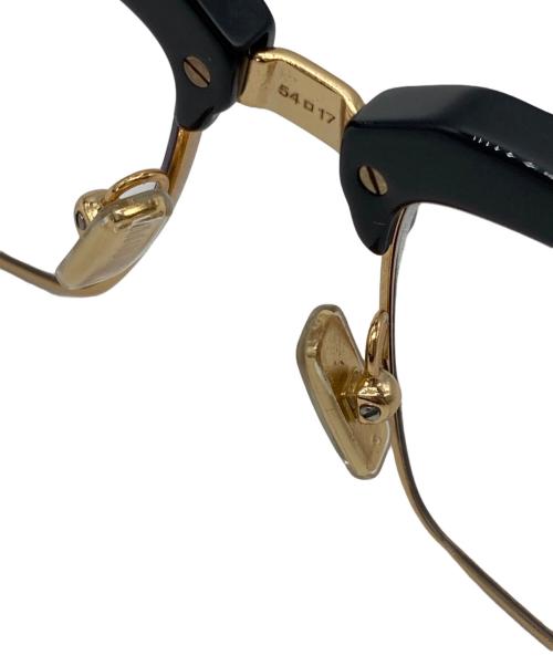 MIU MIU（ミュウミュウ）MIU MIU (ミュウミュウ) Blue-Light Block New Women Eyeglasses ブラック×ゴールド サイズ:54□17の古着・服飾アイテム
