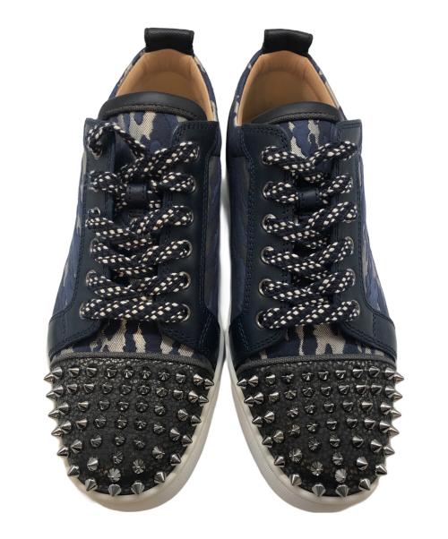 Christian Louboutin（クリスチャン・ルブタン）Christian Louboutin (クリスチャン・ルブタン) スパイクスタッズ スニーカー ネイビー サイズ:SIZE 41の古着・服飾アイテム