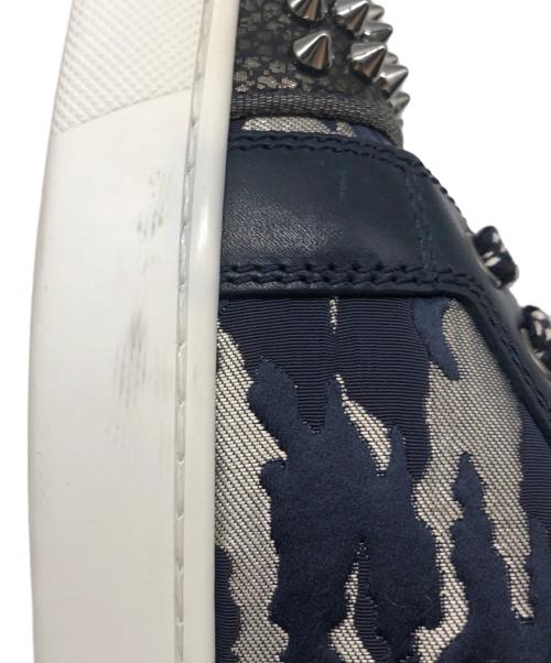 Christian Louboutin（クリスチャン・ルブタン）Christian Louboutin (クリスチャン・ルブタン) スパイクスタッズ スニーカー ネイビー サイズ:SIZE 41の古着・服飾アイテム
