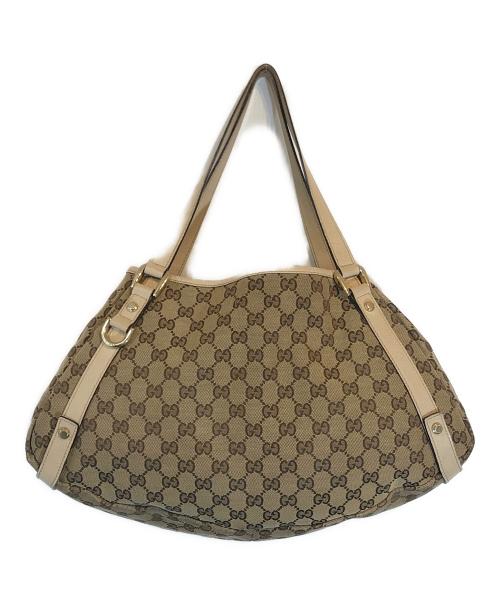 GUCCI（グッチ）GUCCI (グッチ) GGキャンバス トートバッグ ベージュの古着・服飾アイテム