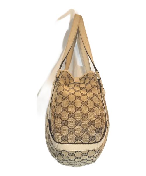 GUCCI（グッチ）GUCCI (グッチ) GGキャンバス トートバッグ ベージュの古着・服飾アイテム