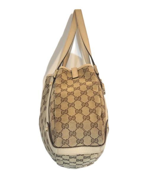 GUCCI（グッチ）GUCCI (グッチ) GGキャンバス トートバッグ ベージュの古着・服飾アイテム