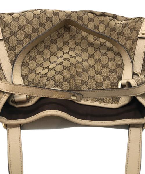 GUCCI（グッチ）GUCCI (グッチ) GGキャンバス トートバッグ ベージュの古着・服飾アイテム