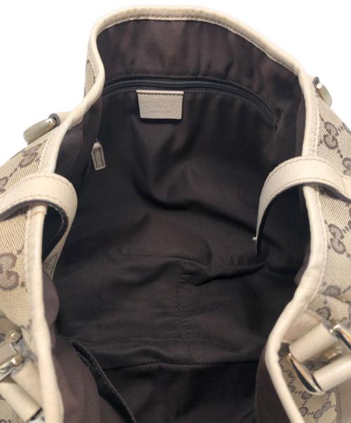GUCCI（グッチ）GUCCI (グッチ) GGキャンバス トートバッグ ベージュの古着・服飾アイテム