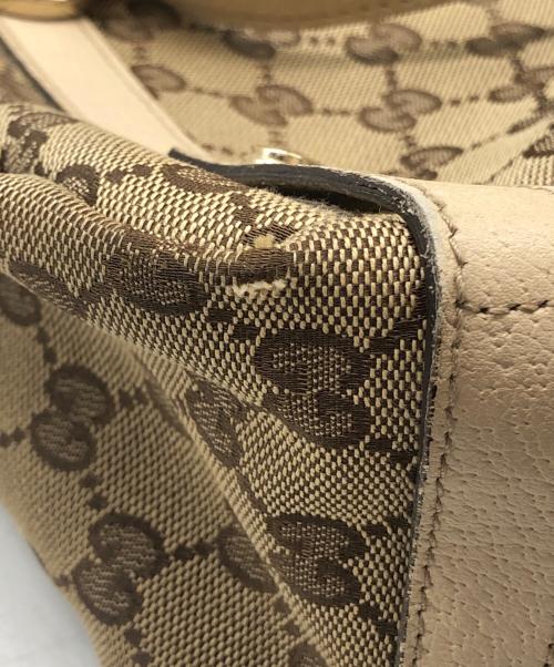 GUCCI（グッチ）GUCCI (グッチ) GGキャンバス トートバッグ ベージュの古着・服飾アイテム