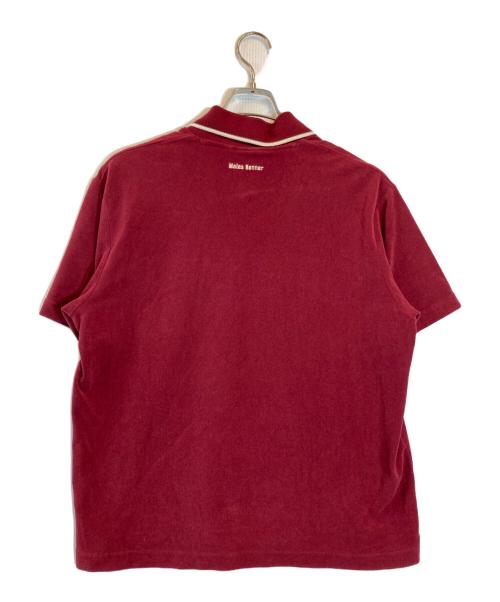 adidas（アディダス）adidas (アディダス) WALES BONNER (ウェールズボナー) WB TERRY POLO レッド サイズ:XLの古着・服飾アイテム