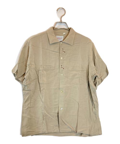 BRENT（ブレント）BRENT (ブレント) オープンカラーシャツ ベージュ サイズ:15-151/2の古着・服飾アイテム