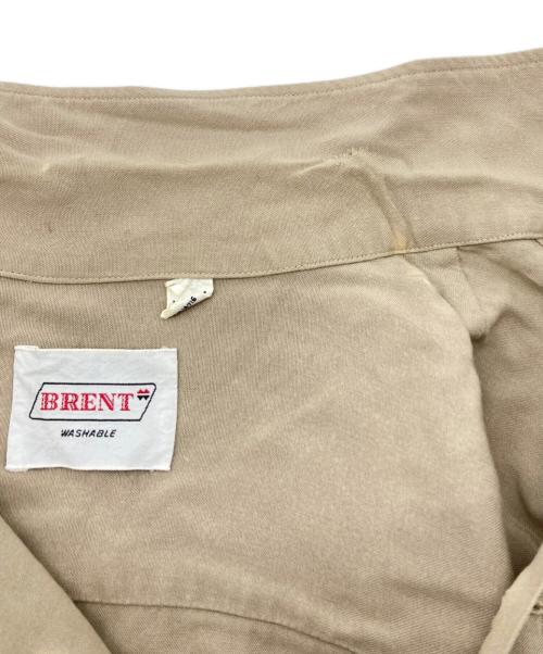 BRENT（ブレント）BRENT (ブレント) オープンカラーシャツ ベージュ サイズ:15-151/2の古着・服飾アイテム