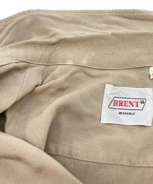 BRENT（ブレント）BRENT (ブレント) オープンカラーシャツ ベージュ サイズ:15-151/2の古着・服飾アイテム