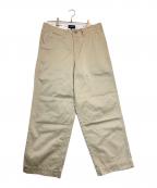 DESCENDANTディセンダント）の古着「SEAFOWL TWILL TROUSERS（シーファウルツイルトラウザーズ）（」｜ベージュ