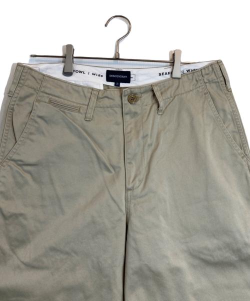 DESCENDANT（ディセンダント）DESCENDANT (ディセンダント) SEAFOWL TWILL TROUSERS（シーファウルツイルトラウザーズ）（ ベージュ サイズ:2の古着・服飾アイテム