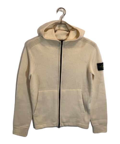 STONE ISLAND（ストーンアイランド）STONE ISLAND (ストーンアイランド) Wジップウールパーカー アイボリー サイズ:SIZE Sの古着・服飾アイテム