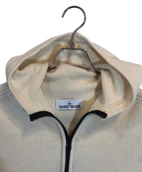 STONE ISLAND（ストーンアイランド）STONE ISLAND (ストーンアイランド) Wジップウールパーカー アイボリー サイズ:SIZE Sの古着・服飾アイテム