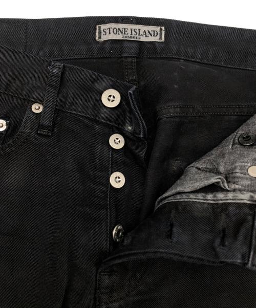 STONE ISLAND（ストーンアイランド）STONE ISLAND (ストーンアイランド) ロゴワッペン デニムパンツ ブラック サイズ:SIZE W29×L34の古着・服飾アイテム