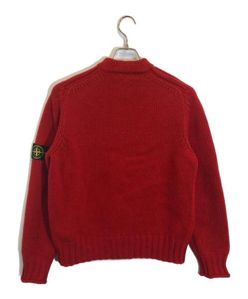 STONE ISLAND（ストーンアイランド）STONE ISLAND (ストーンアイランド) ハーフジップニット レッド サイズ:SIZE Mの古着・服飾アイテム